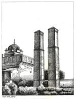 Savan Bhadon Pillers, Orchha, MP